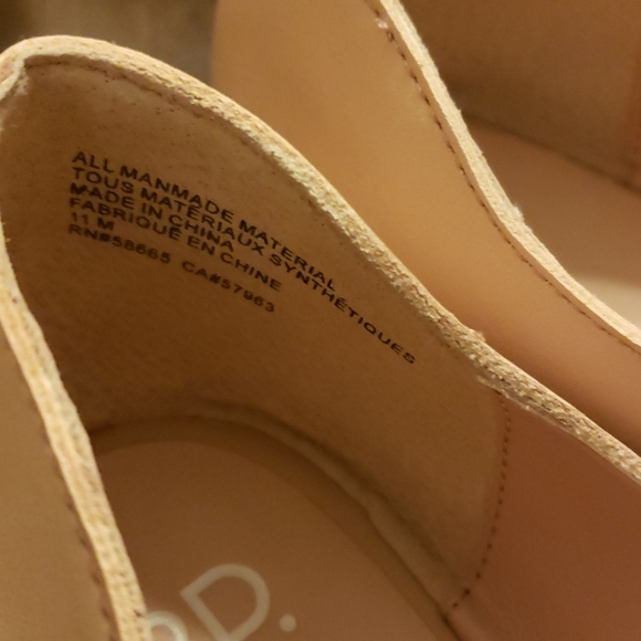 BP sierra Blush Faux Leather New without tag sz 11 - Picture 5 of 8